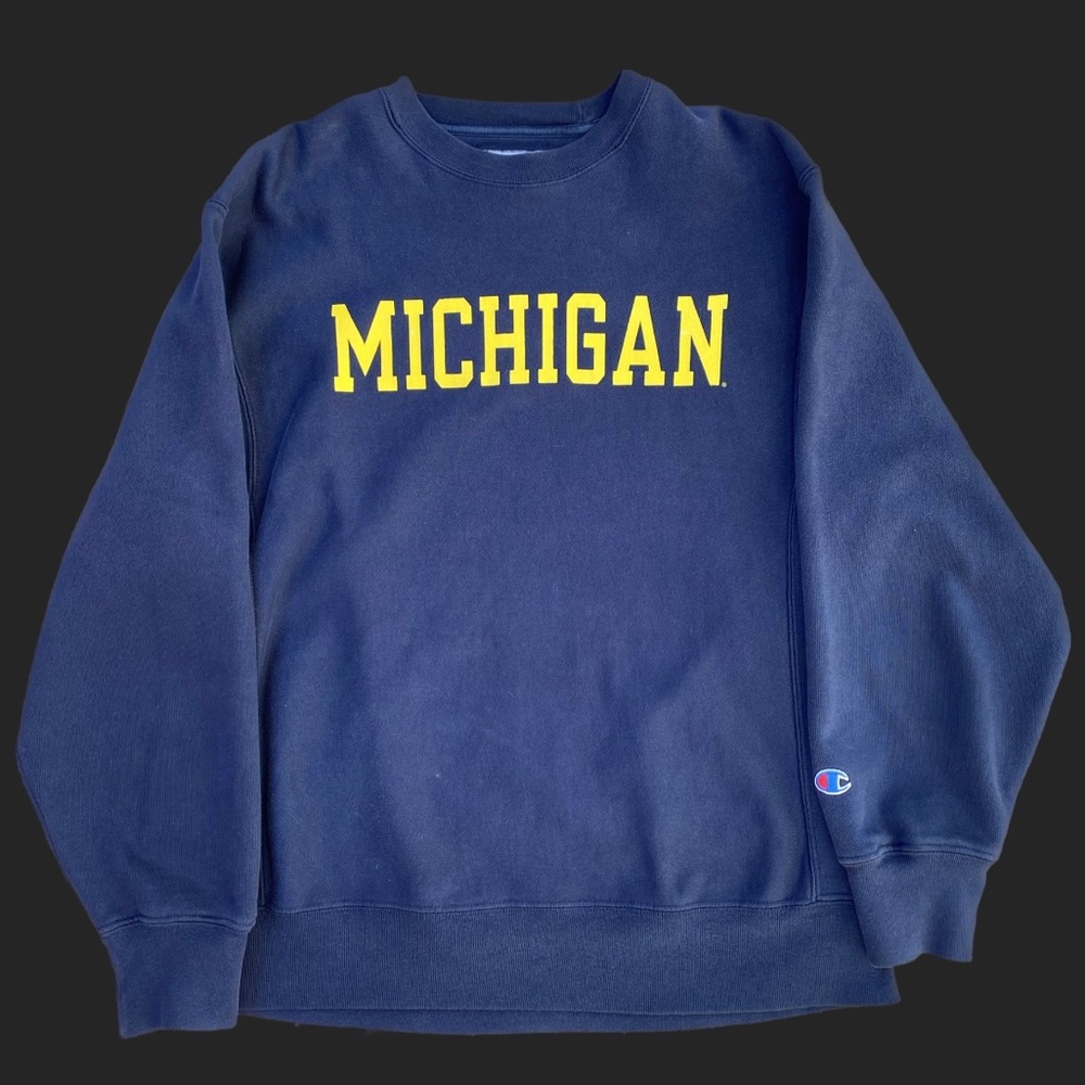 Vintage Navy Michigan Champion crewneck